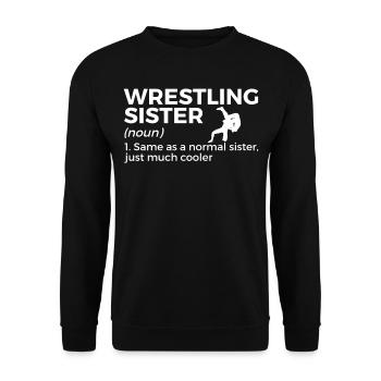 Wrestling - Unisex Pullover - Schwarz - Vorne - Alina (178cm) & Michal (187cm)