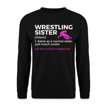 Wrestling - Unisex Pullover - Schwarz - Vorne - Alina (178cm) & Michal (187cm)