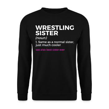 Wrestling - Unisex Pullover - Schwarz - Vorne - Alina (178cm) & Michal (187cm)