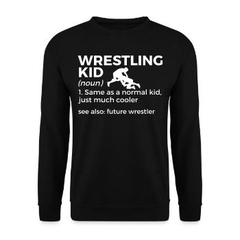 Wrestling - Unisex Pullover - Schwarz - Vorne - Alina (178cm) & Michal (187cm)