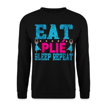 Ballet Tänzerin Ballet Ballerina - Unisex Pullover - Schwarz - Vorne - Alina (178cm) & Michal (187cm)