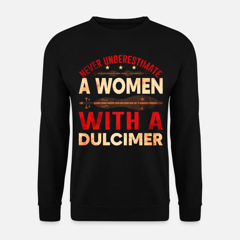 Dulcimer Instrument Femmes - Sweat-shirt Unisexe - noir