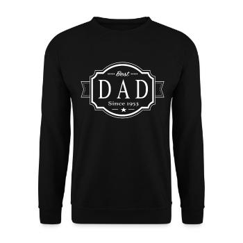 Bester Papa Seit 1953 - Unisex Pullover - Schwarz - Vorne - Alina (178cm) & Michal (187cm)