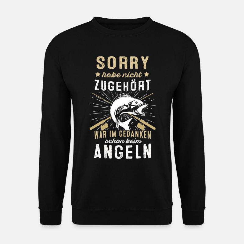 Angeln - Unisex Pullover - Schwarz