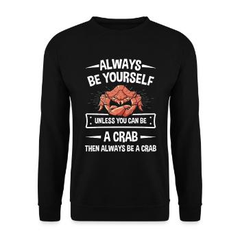 T-shirt de crabe de crabe de crevette de scorpion de homard - Sweat-shirt Unisexe - noir - Devant - Alina (178cm) & Michal (187cm)