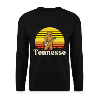Banjo Shirts For Men Bluegrass Appalachia Folk - Unisex Sweatshirt - black - Front - Alina (178cm) & Michal (187cm)