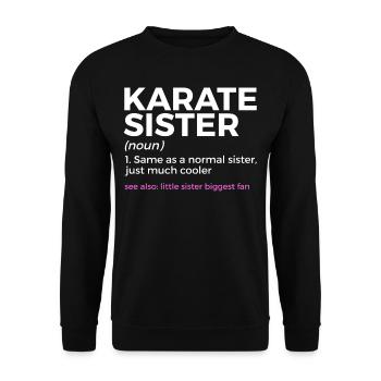Karaté - Sweat-shirt Unisexe - noir - Devant - Alina (178cm) & Michal (187cm)