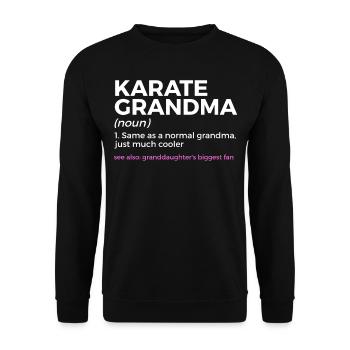 Karaté - Sweat-shirt Unisexe - noir - Devant - Alina (178cm) & Michal (187cm)