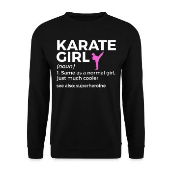 Karaté - Sweat-shirt Unisexe - noir - Devant - Alina (178cm) & Michal (187cm)
