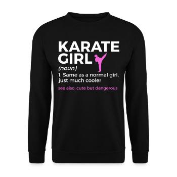Karaté - Sweat-shirt Unisexe - noir - Devant - Alina (178cm) & Michal (187cm)