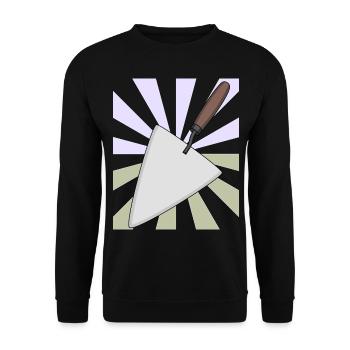 Weihnachtsgeschenk Maurerkelle Handwerker Bauherr - Unisex Pullover - Schwarz - Vorne - Alina (178cm) & Michal (187cm)