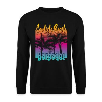 Carlisle Beach Barbade - Sweat-shirt Unisexe - noir - Devant - Alina (178cm) & Michal (187cm)