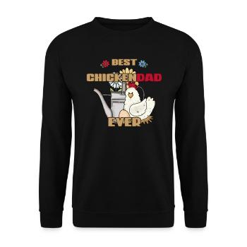 Poulet d’arrosage vintage peut le meilleur poulet de tous les temps - Sweat-shirt Unisexe - noir - Devant - Alina (178cm) & Michal (187cm)
