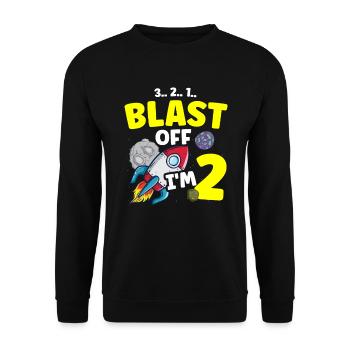 Ich Bin 2 Science Future Scientist Happy Birthday - Unisex Pullover - Schwarz - Vorne - Alina (178cm) & Michal (187cm)