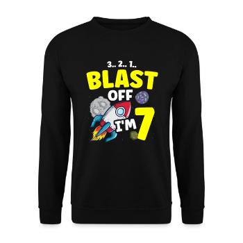 Ich Bin 7 Wissenschafts-zukunftswissenschaftler - Unisex Pullover - Schwarz - Vorne - Alina (178cm) & Michal (187cm)