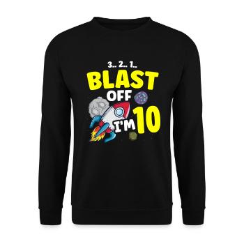 Ich Bin 10. Wissenschaftlicher - Unisex Pullover - Schwarz - Vorne - Alina (178cm) & Michal (187cm)