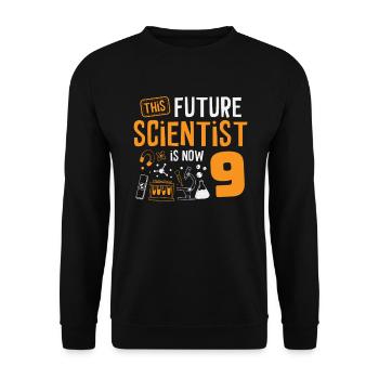 Ce futur scientifique célèbre maintenant - Sweat-shirt Unisexe - noir - Devant - Alina (178cm) & Michal (187cm)