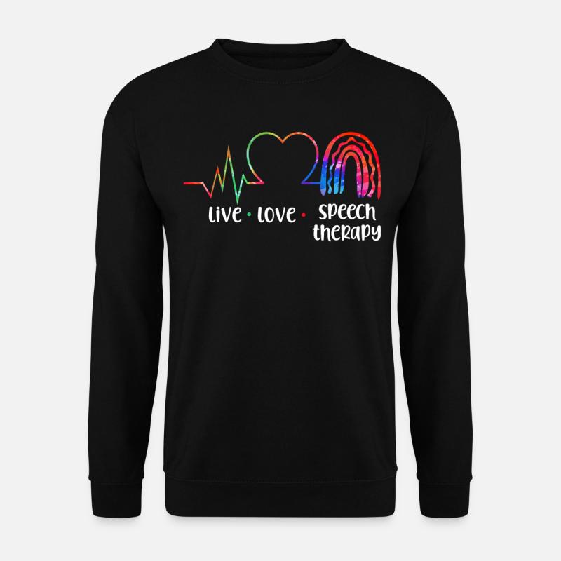Speech Therapist Therapy Assistant - Unisex Pullover - Schwarz