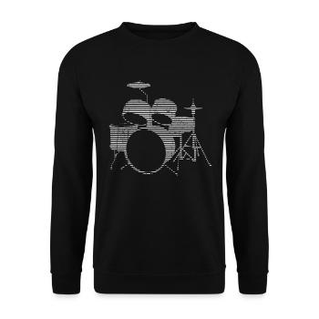 Percussion - Unisex Sweatshirt - black - Front - Alina (178cm) & Michal (187cm)