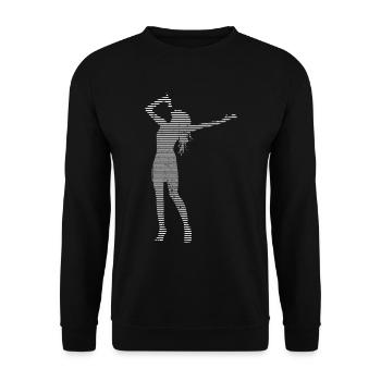 Singer - Unisex Sweatshirt - black - Front - Alina (178cm) & Michal (187cm)