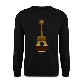 Guitare - Sweat-shirt Unisexe - noir - Devant - Alina (178cm) & Michal (187cm)