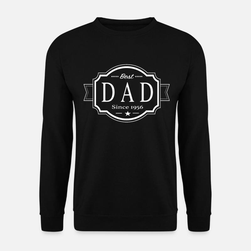 Best dad since 1956 - Unisex Sweatshirt - black