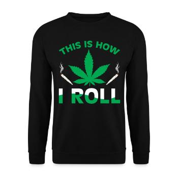 C’est comme ça que je roule - Sweat-shirt Unisexe - noir - Devant - Alina (178cm) & Michal (187cm)