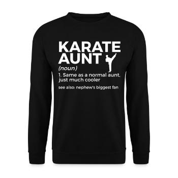 Karaté - Sweat-shirt Unisexe - noir - Devant - Alina (178cm) & Michal (187cm)