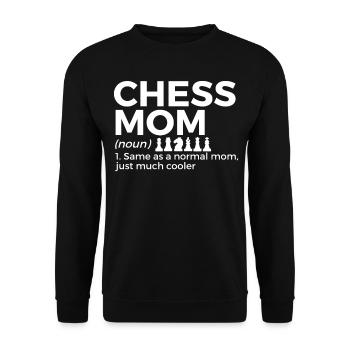Schach Spieler - Unisex Pullover - Schwarz - Vorne - Alina (178cm) & Michal (187cm)