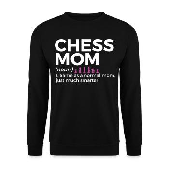 Schach Spieler - Unisex Pullover - Schwarz - Vorne - Alina (178cm) & Michal (187cm)