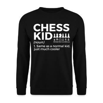 Schach Spieler - Unisex Pullover - Schwarz - Vorne - Alina (178cm) & Michal (187cm)