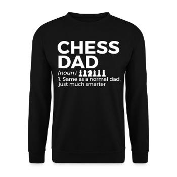 Schach Spieler - Unisex Pullover - Schwarz - Vorne - Alina (178cm) & Michal (187cm)