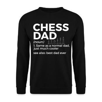 Schach Spieler - Unisex Pullover - Schwarz - Vorne - Alina (178cm) & Michal (187cm)