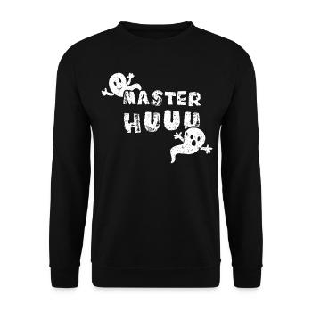 Halloween Party Gespenster Kostümersatz - Unisex Pullover - Schwarz - Vorne - Alina (178cm) & Michal (187cm)