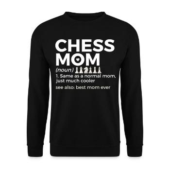Schach Spieler - Unisex Pullover - Schwarz - Vorne - Alina (178cm) & Michal (187cm)