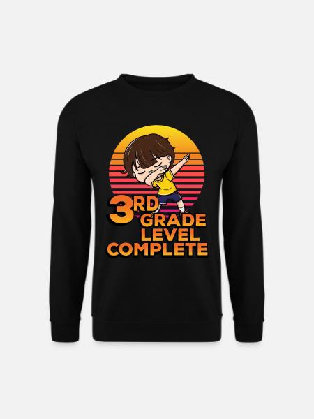 3rd grade Completely funny dab - Unisex Sweatshirt - black