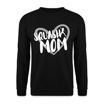 Squash Player - Unisex Sweatshirt - black - Front - Alina (178cm) & Michal (187cm)