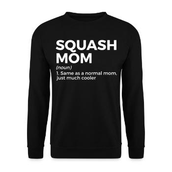 Squash Player - Unisex Sweatshirt - black - Front - Alina (178cm) & Michal (187cm)