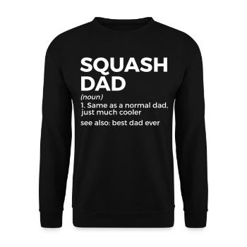 Squash Player - Unisex Sweatshirt - black - Front - Alina (178cm) & Michal (187cm)