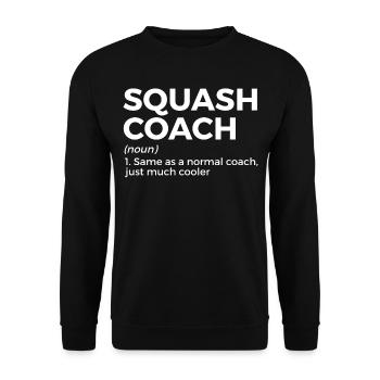 Squash Player - Unisex Sweatshirt - black - Front - Alina (178cm) & Michal (187cm)