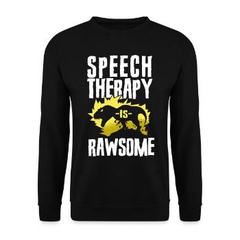 Assistant orthophoniste - Sweat-shirt Unisexe - noir - Devant - Alina (178cm) & Michal (187cm)