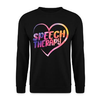 Assistant orthophoniste - Sweat-shirt Unisexe - noir - Devant - Alina (178cm) & Michal (187cm)
