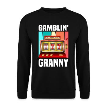 Casino Gambling Slot Machine à sous Jeu de cartes - Sweat-shirt Unisexe - noir - Devant - Alina (178cm) & Michal (187cm)