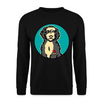 Bernedoodle Chiens - Sweat-shirt Unisexe - noir - Devant - Alina (178cm) & Michal (187cm)