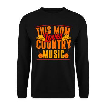 Country Musik Frau - Unisex Pullover - Schwarz - Vorne - Alina (178cm) & Michal (187cm)
