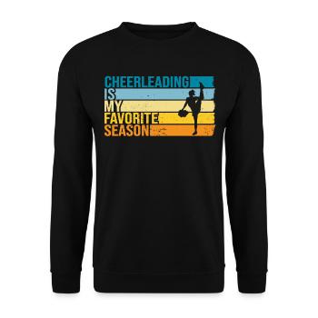 Cheerleading Is My Favorite Season - Unisex Sweatshirt - black - Front - Alina (178cm) & Michal (187cm)