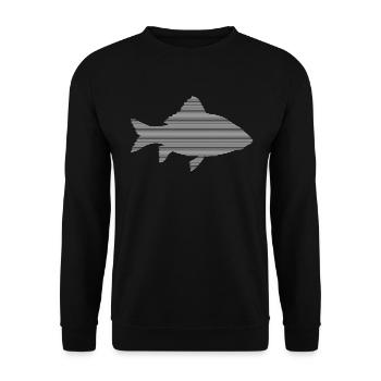 Poisson - Sweat-shirt Unisexe - noir - Devant - Alina (178cm) & Michal (187cm)