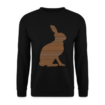 Hare - Unisex Sweatshirt - black - Front - Alina (178cm) & Michal (187cm)