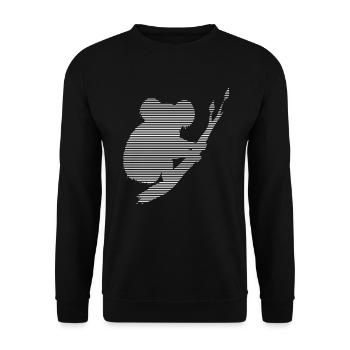 Koala - Unisex Pullover - Schwarz - Vorne - Alina (178cm) & Michal (187cm)