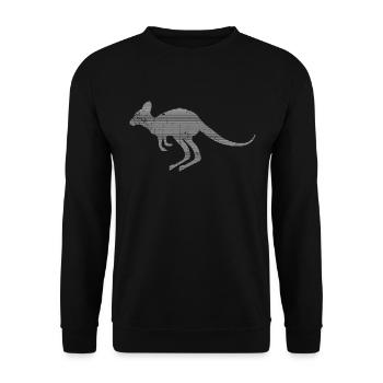 Kangaroo - Unisex Sweatshirt - black - Front - Alina (178cm) & Michal (187cm)